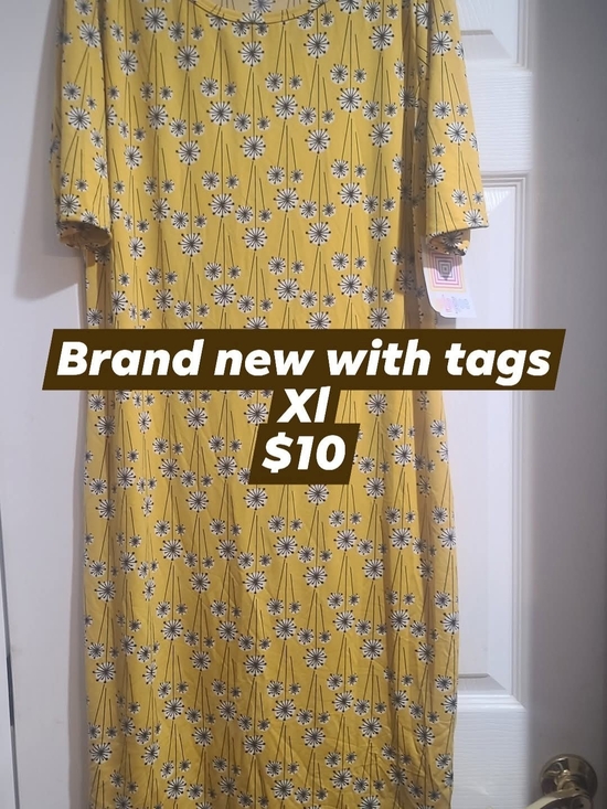 LuLaRoe Dresses & Skirts - LuLaRoe Yellow Floral Maxi Dress